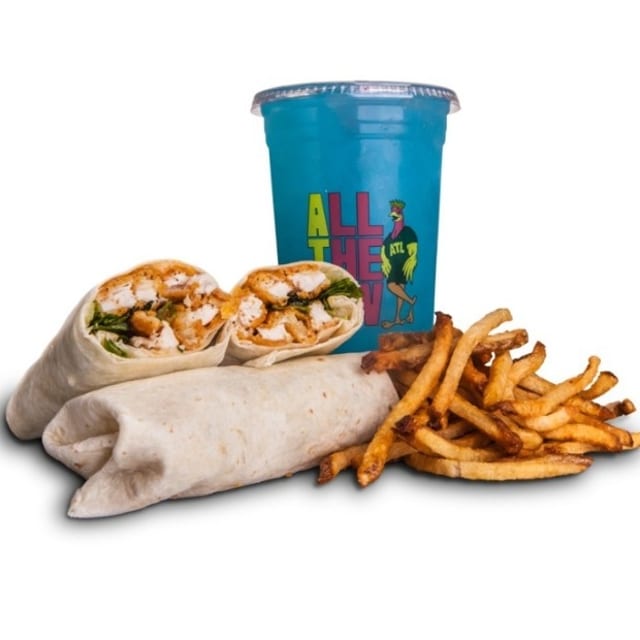 Combo #6 Crispy Chicken Wrap.